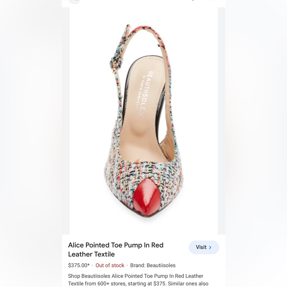 VERO CUOIO 7.5 heels red peep toe